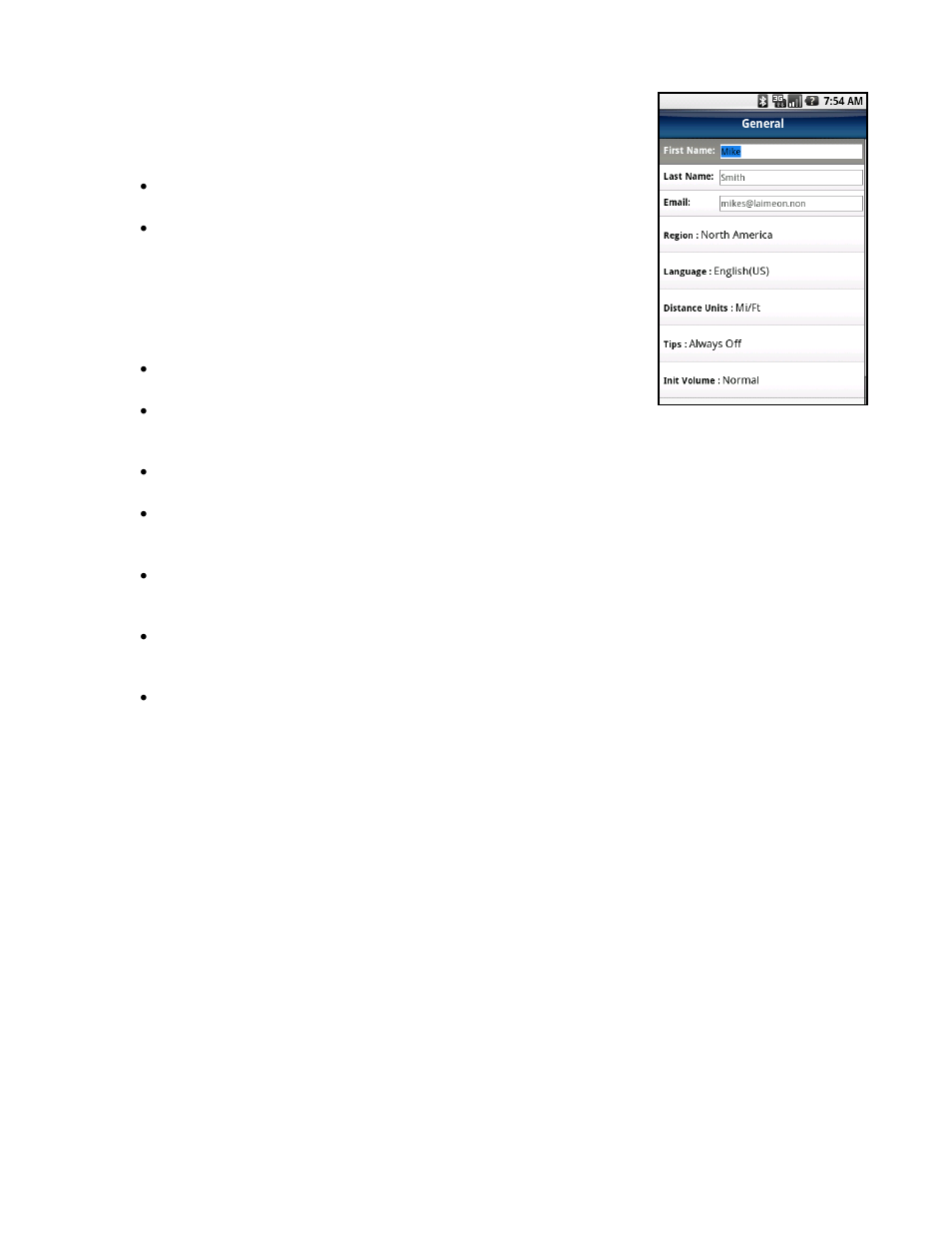 General | Telenav for T-Mobile Supported Devices: v5.5 for Android devices User Manual | Page 60 / 71