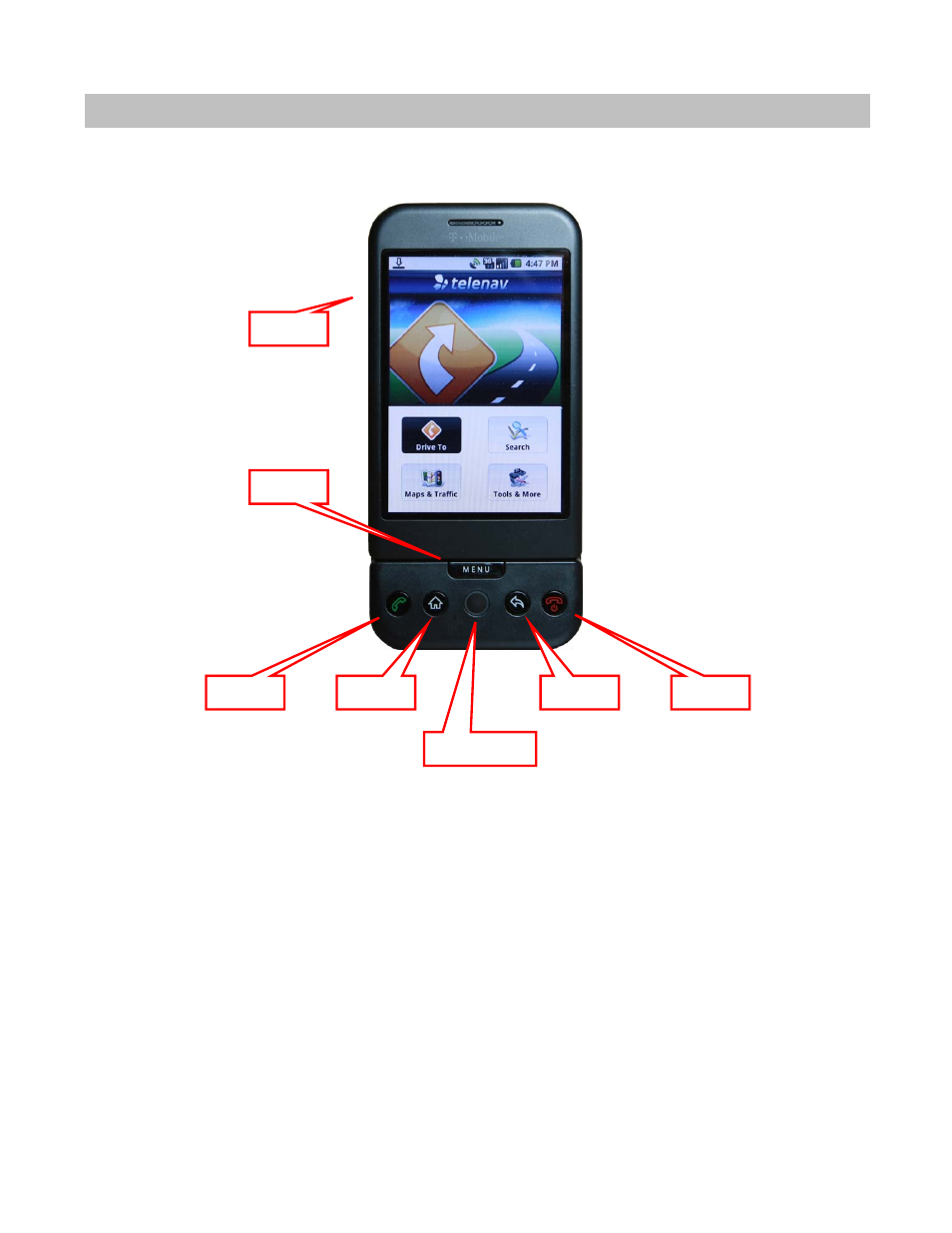 Phone controls | Telenav for T-Mobile Supported Devices: v5.5 for Android devices User Manual | Page 9 / 71