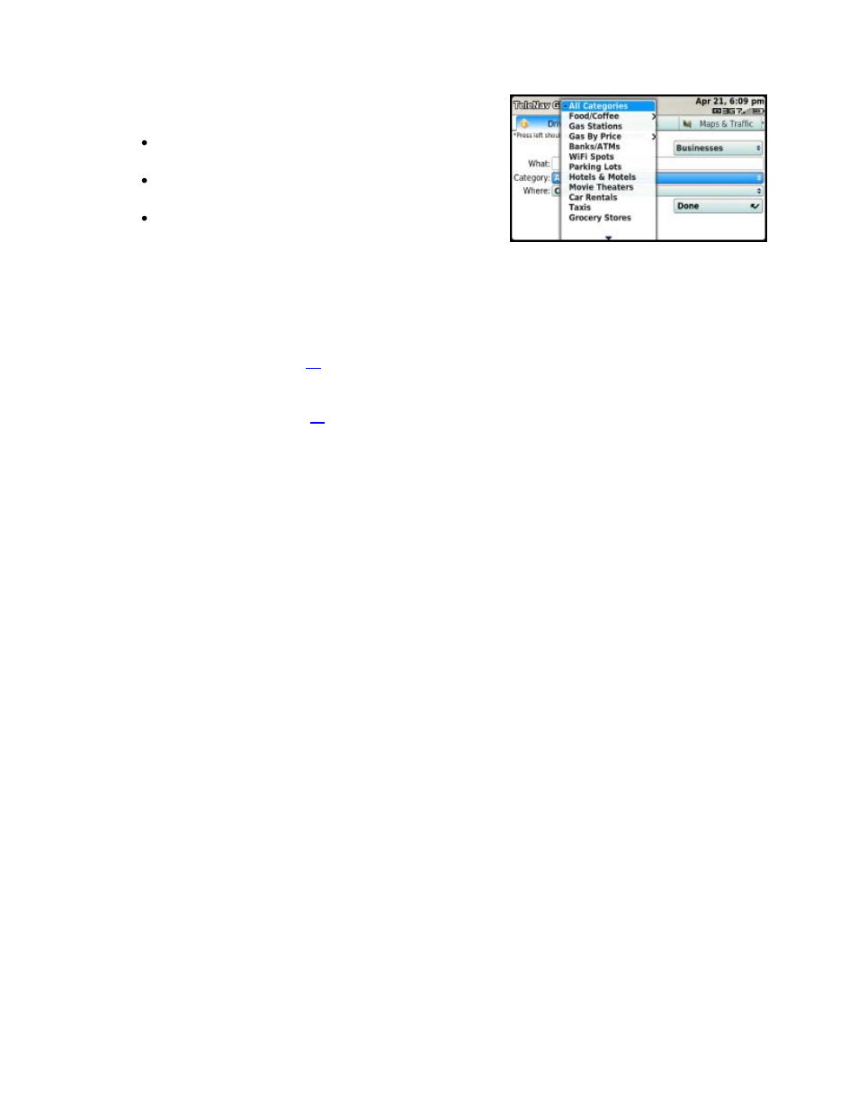 Telenav for T-Mobile Supported Devices: v5.5 for T-Mobile Sidekick LX User Manual | Page 19 / 57