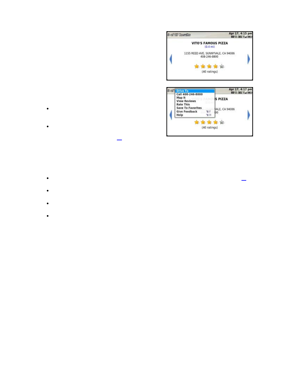 Telenav for T-Mobile Supported Devices: v5.5 for T-Mobile Sidekick LX User Manual | Page 33 / 57
