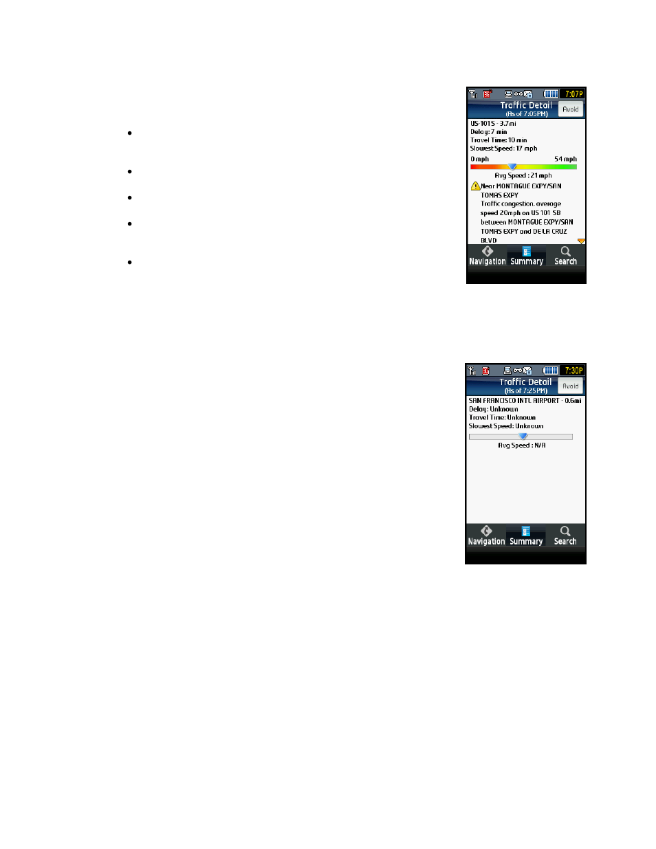 Telenav for T-Mobile Supported Devices: v5.2 for J2ME touch screen devices User Manual | Page 33 / 70