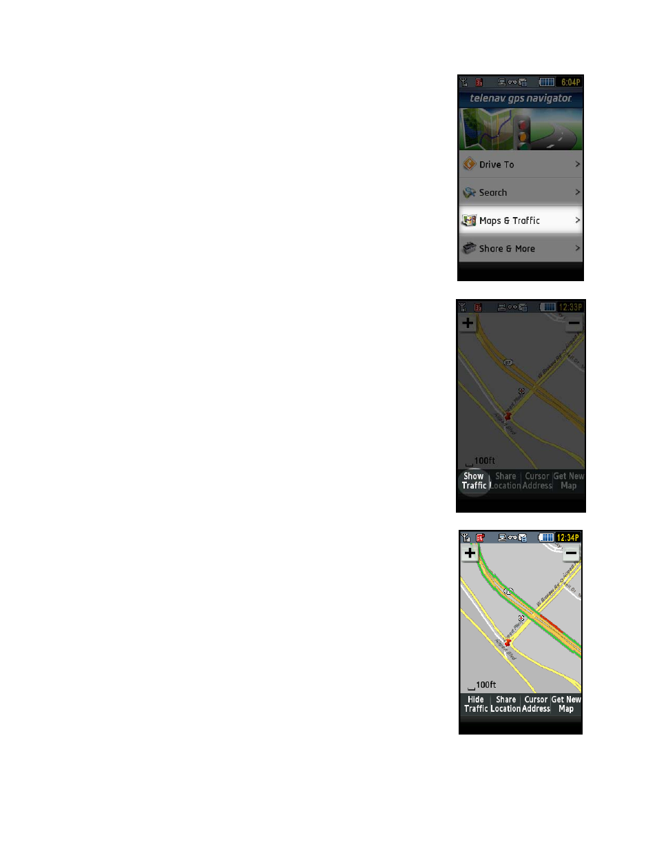 Check traffic | Telenav for T-Mobile Supported Devices: v5.2 for Samsung T929 User Manual | Page 48 / 69