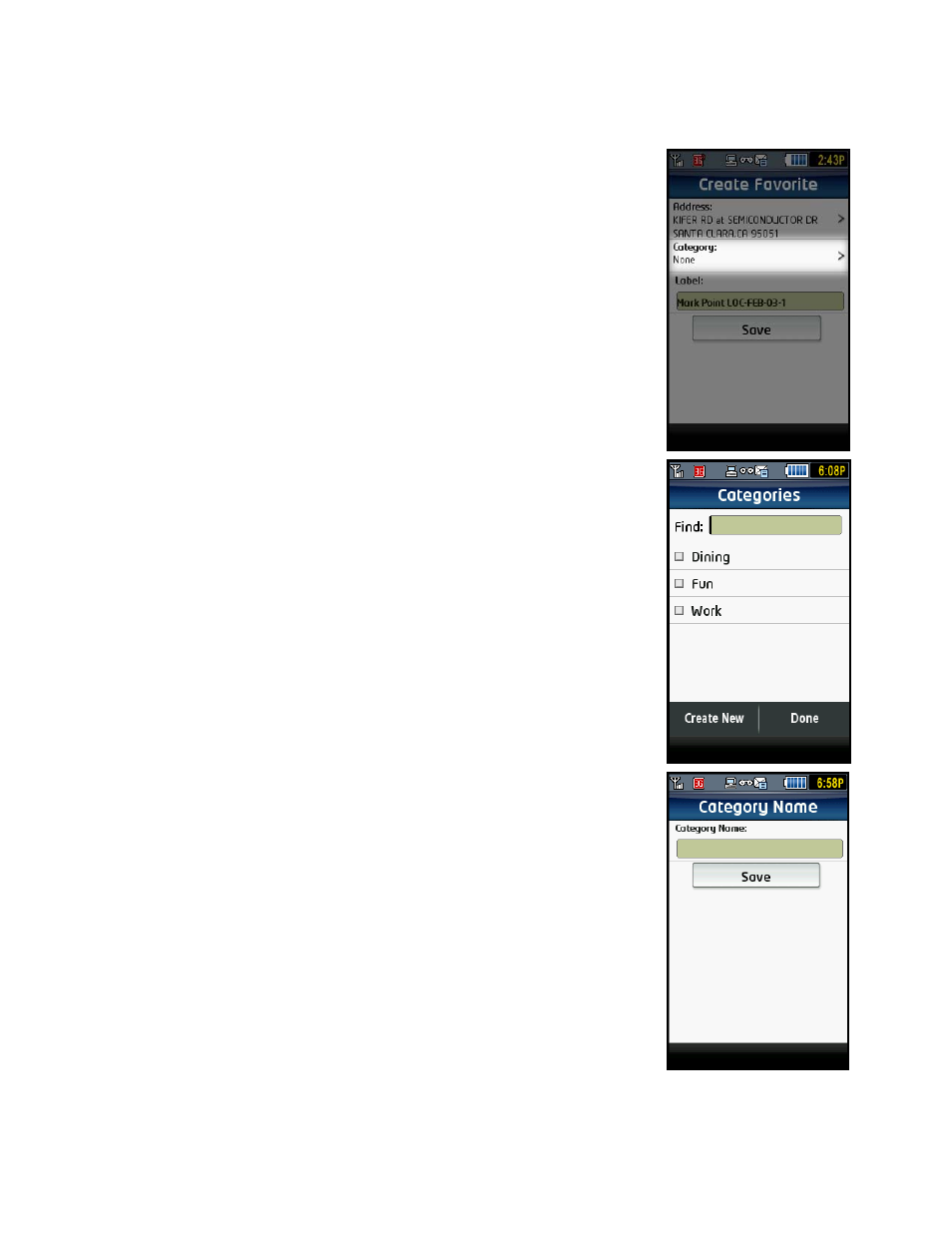 Add to category, Create new category | Telenav for T-Mobile Supported Devices: v5.2 for Samsung T929 User Manual | Page 52 / 69