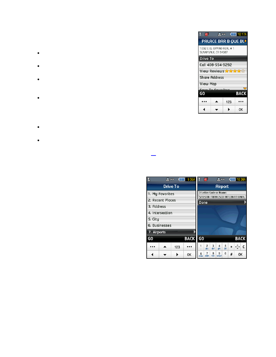 Airports | Telenav for T-Mobile Supported Devices: v5.2 for Samsung T919 Users Guide User Manual | Page 26 / 60