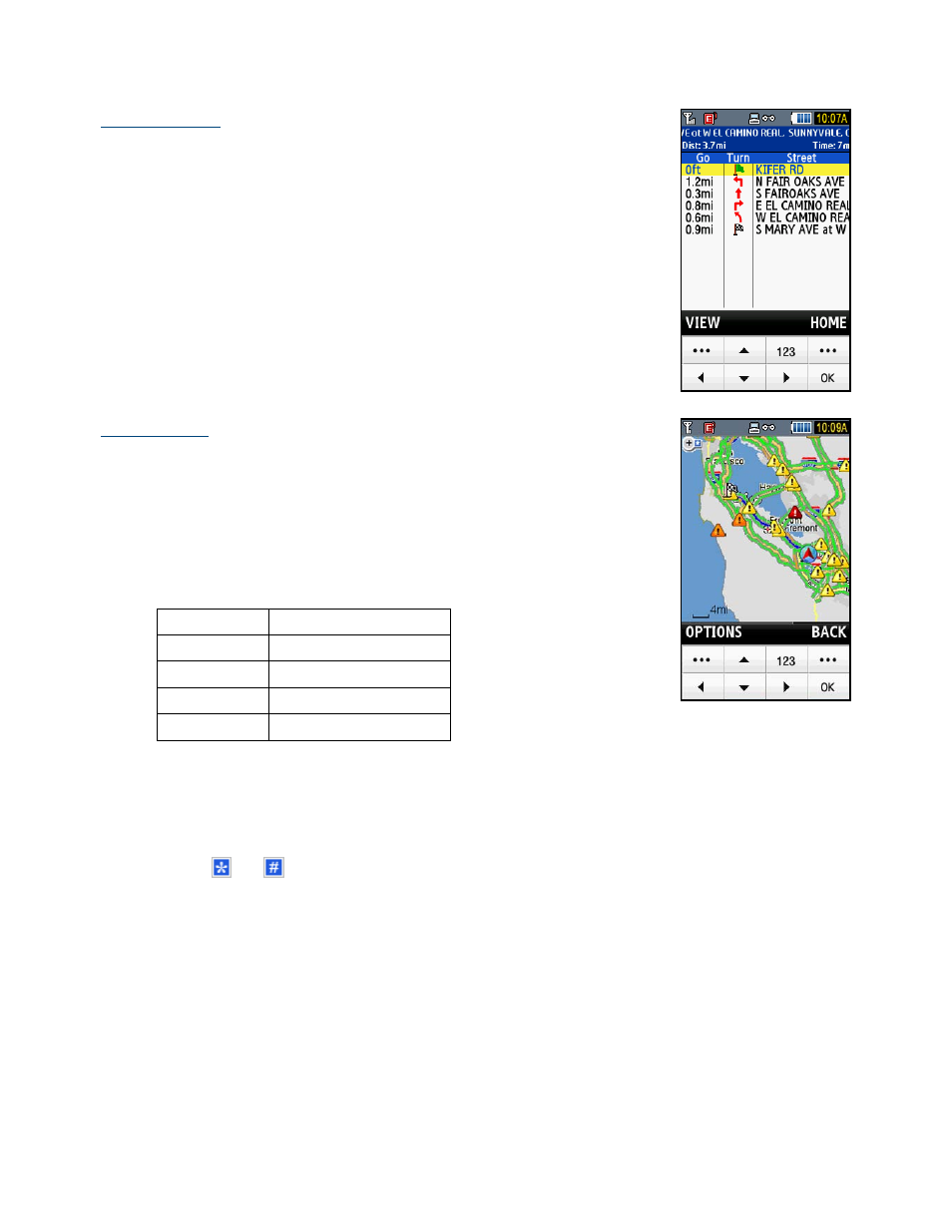 Route summary, Map summary | Telenav for T-Mobile Supported Devices: v5.2 for Samsung T919 Users Guide User Manual | Page 33 / 60