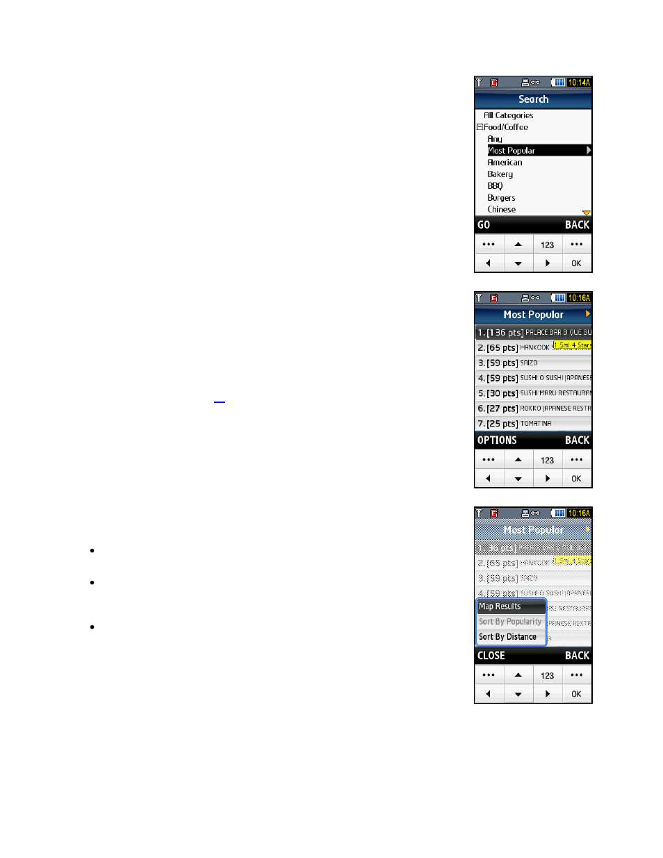 Most popular category | Telenav for T-Mobile Supported Devices: v5.2 for Samsung T919 Users Guide User Manual | Page 41 / 60