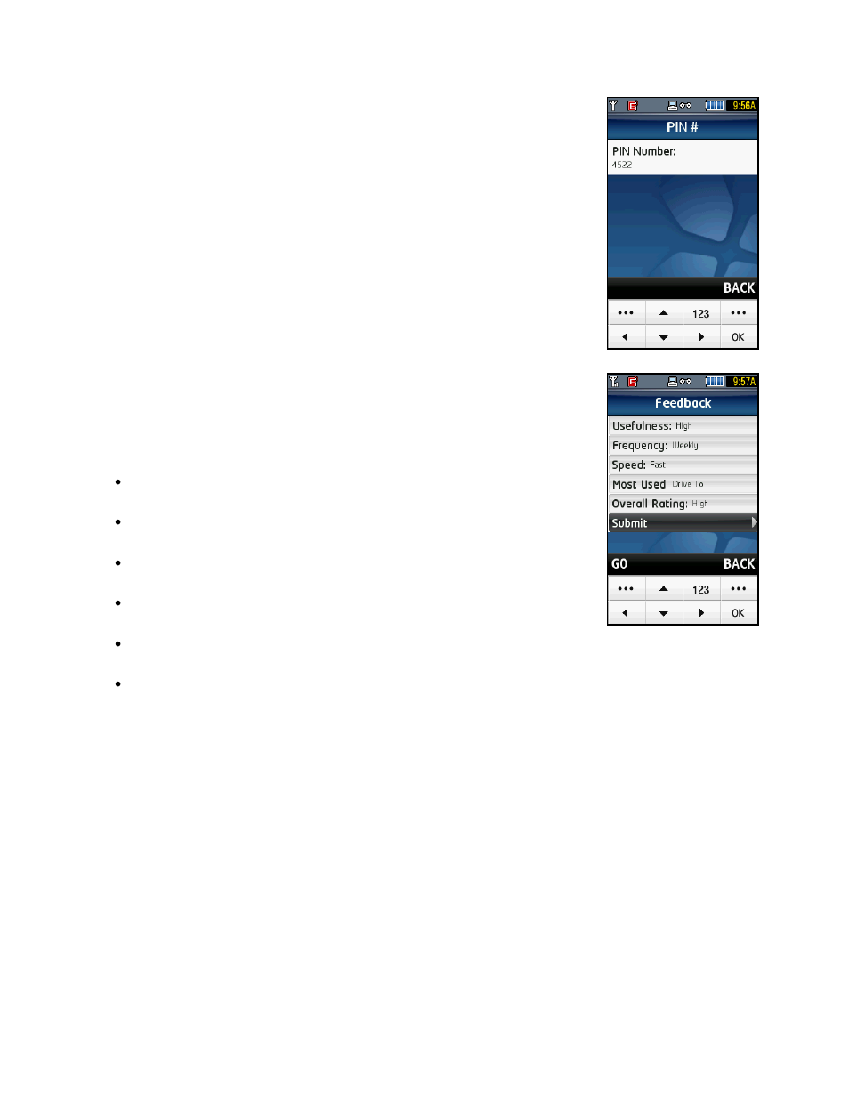 Your pin number, Give feedback | Telenav for T-Mobile Supported Devices: v5.2 for Samsung T919 Users Guide User Manual | Page 53 / 60