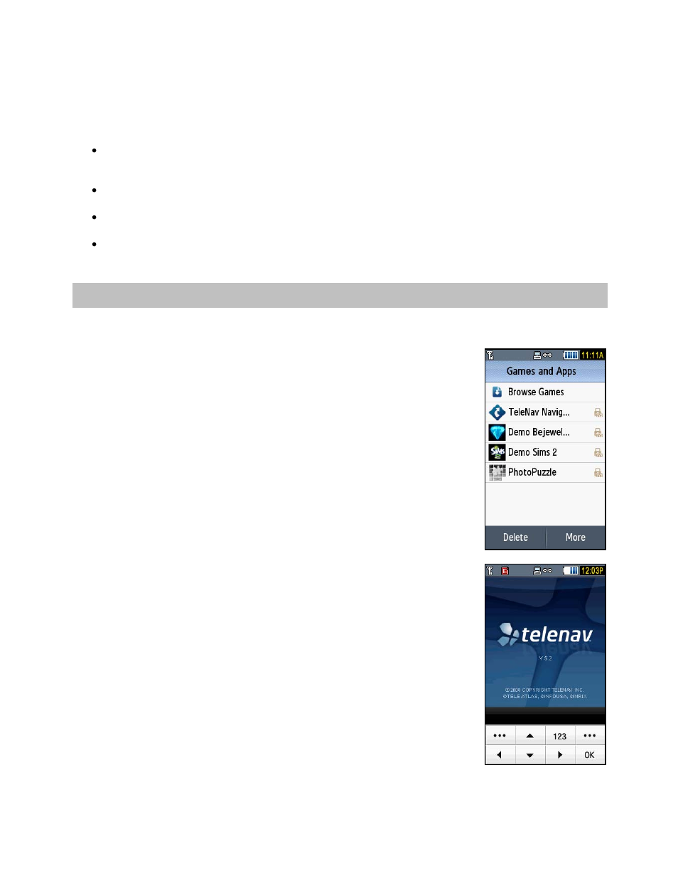 Tips on using gps, Launching telenav gps navigator | Telenav for T-Mobile Supported Devices: v5.2 for Samsung T919 Users Guide User Manual | Page 9 / 60