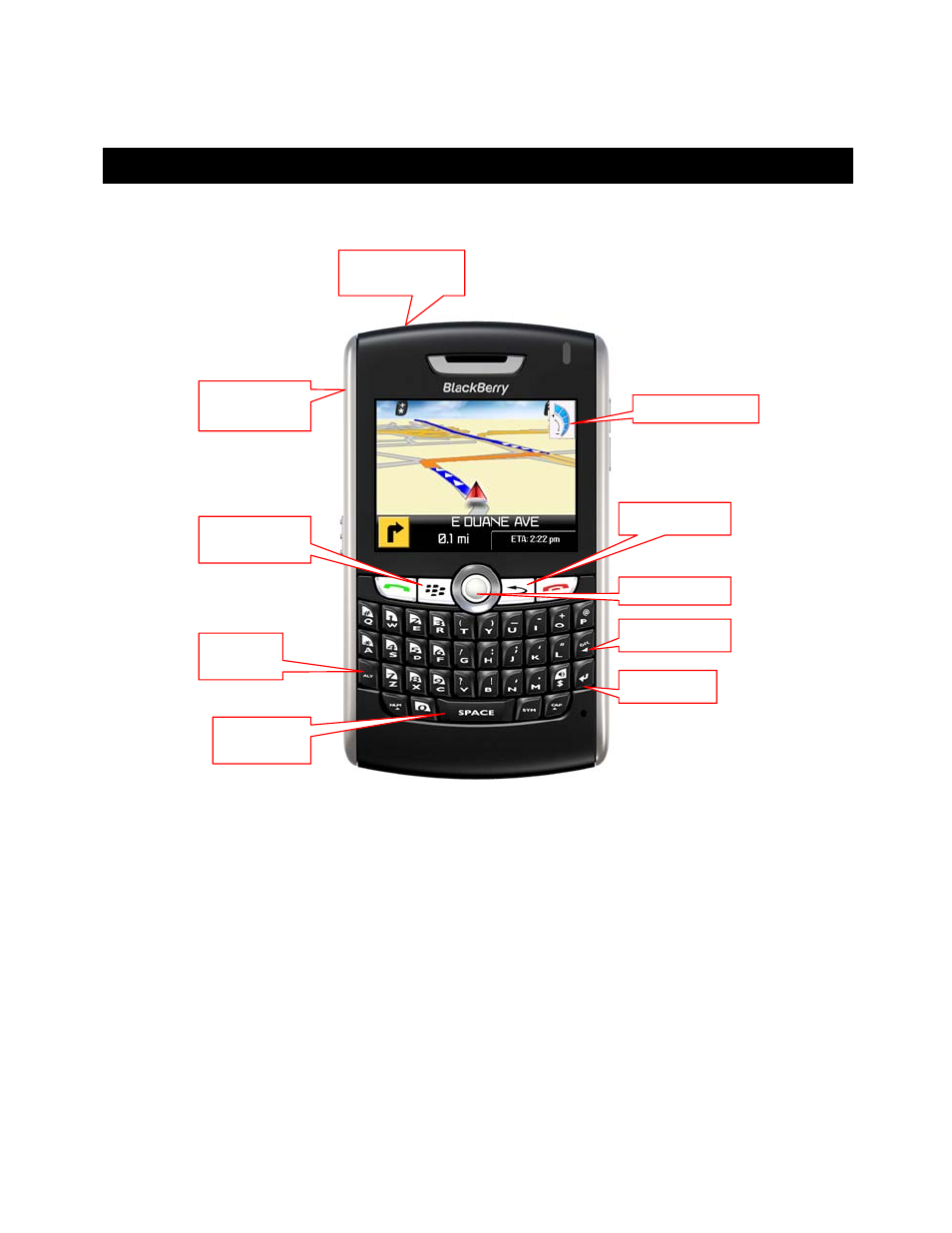 The device controls | Telenav for T-Mobile Supported Devices: v5.1 for BlackBerry smartphones Users Guide User Manual | Page 6 / 51
