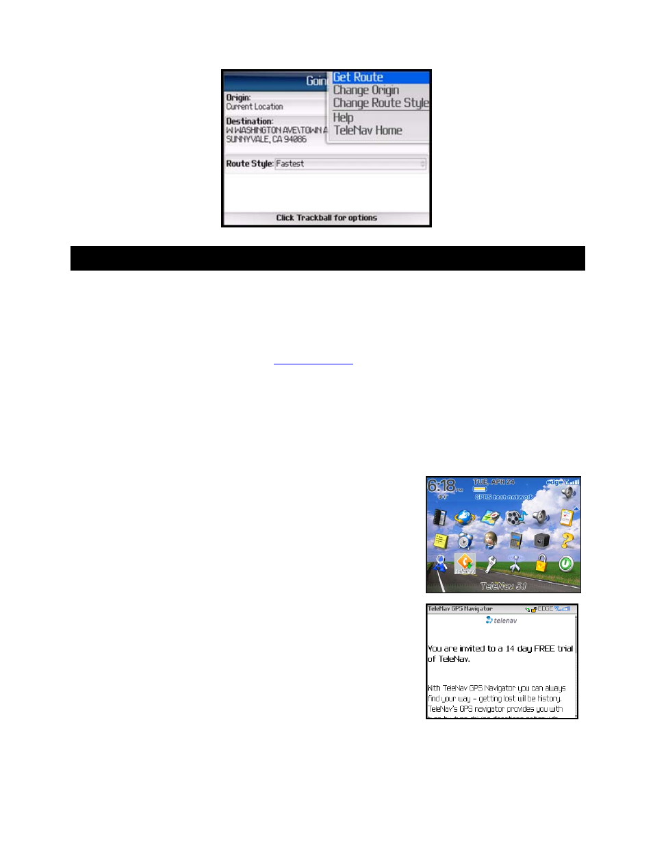 Getting started with telenav, Telenav account, Software installation | Telenav for T-Mobile Supported Devices: v5.1 for BlackBerry smartphones Users Guide User Manual | Page 7 / 51