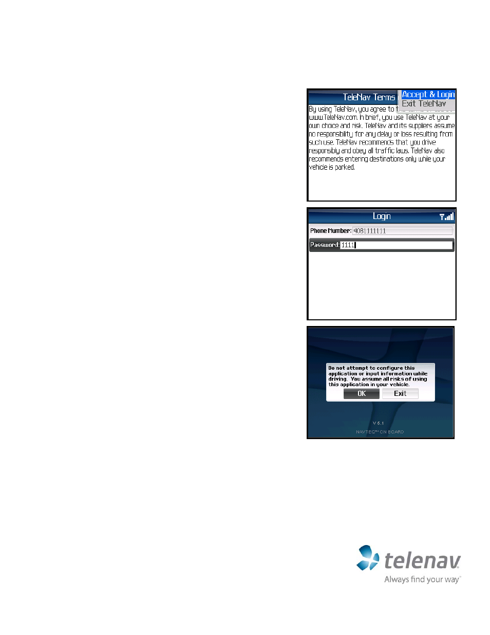 Quick-start guide for t-mobile blackberry | Telenav for T-Mobile Supported Devices: v5.1 for BlackBerry smartphones Quick Start Guide User Manual | Page 4 / 6