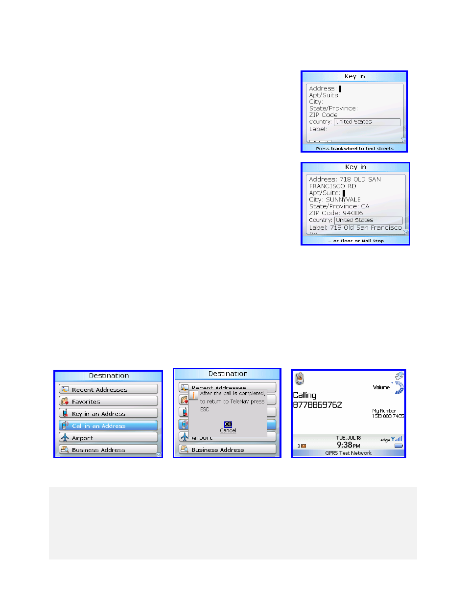 Telenav for T-Mobile Supported Devices: v4.4 for BlackBerry 8100 Pearl User Manual | Page 12 / 33