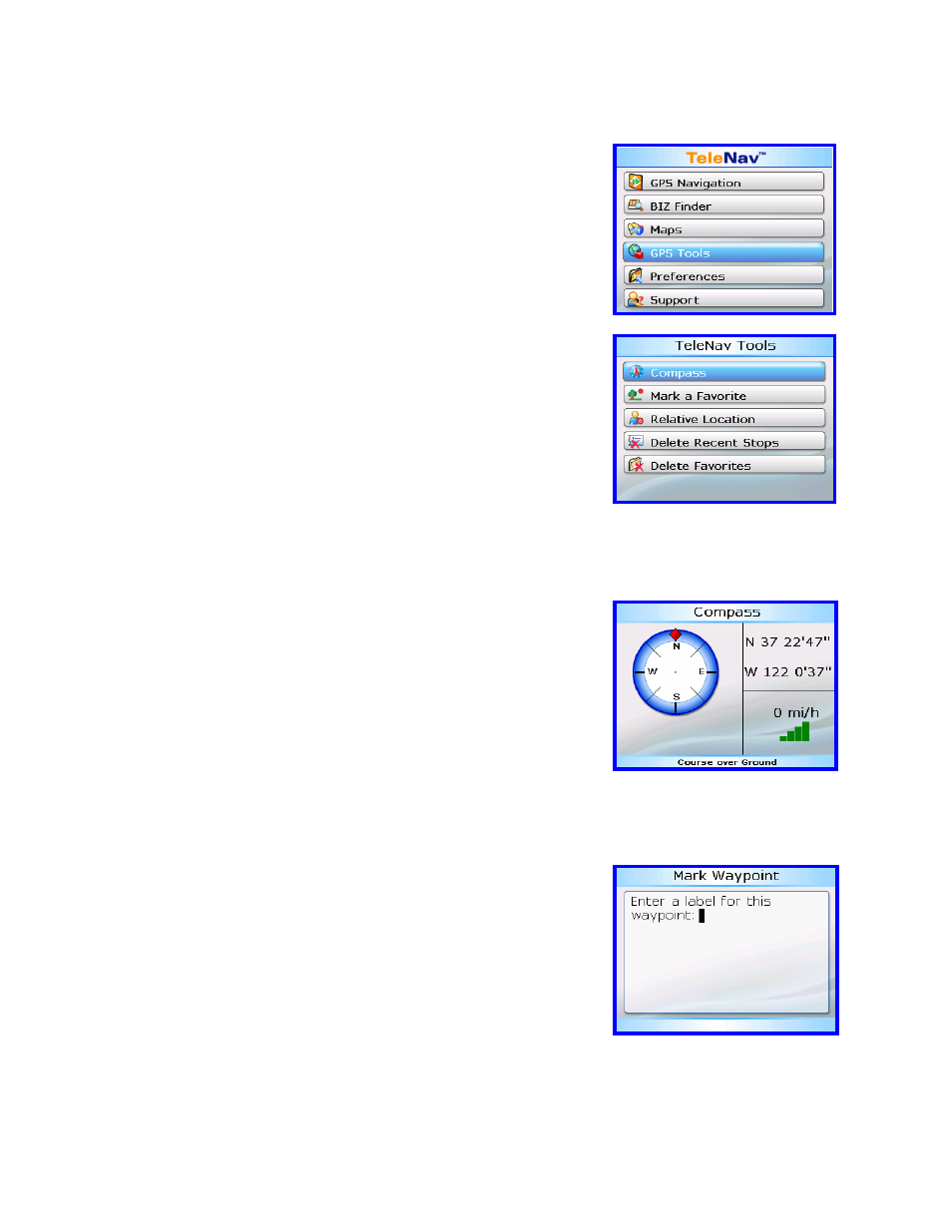 Telenav for T-Mobile Supported Devices: v4.4 for BlackBerry 8100 Pearl User Manual | Page 22 / 33