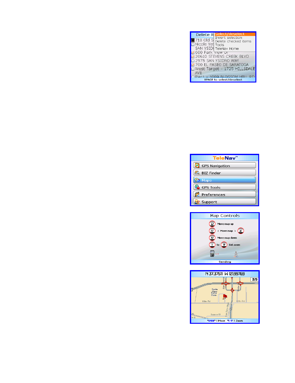 Telenav for T-Mobile Supported Devices: v4.4 for BlackBerry 8100 Pearl User Manual | Page 24 / 33