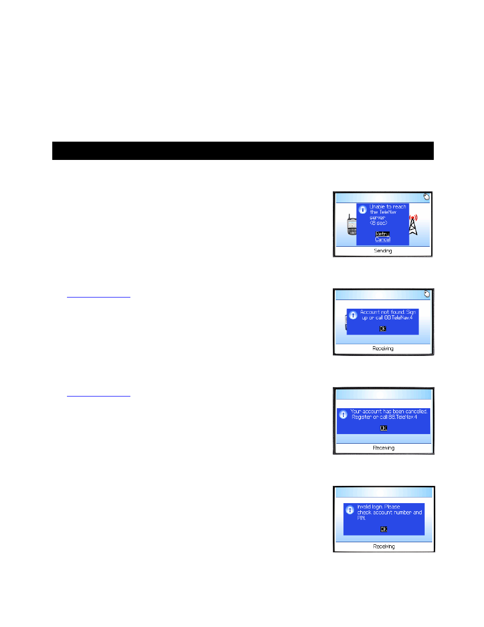 Telenav for T-Mobile Supported Devices: v4.4 for BlackBerry 8100 Pearl User Manual | Page 28 / 33
