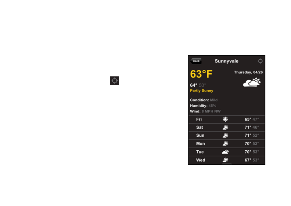 2 weather | Telenav for iPhone (open market) Supported Devices: v7.0 User Manual | Page 106 / 153
