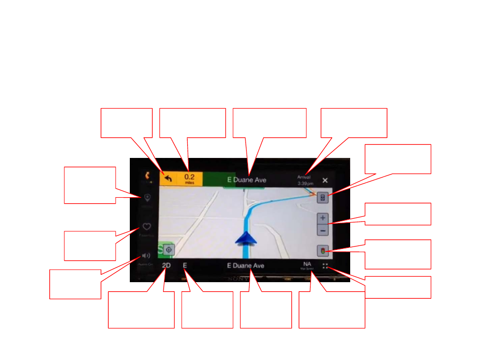 4 navigation screen controls | Telenav for iPhone (open market) Supported Devices: v7.0 User Manual | Page 134 / 153