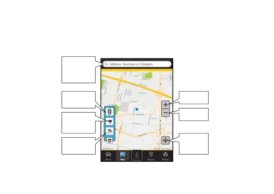 1 map menu options | Telenav for iPhone (open market) Supported Devices: v7.0 User Manual | Page 75 / 153