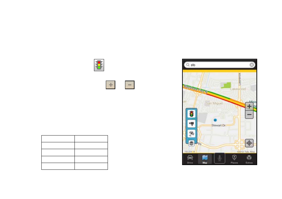 2 check traffic & red light cameras | Telenav for iPhone (open market) Supported Devices: v7.0 User Manual | Page 76 / 153