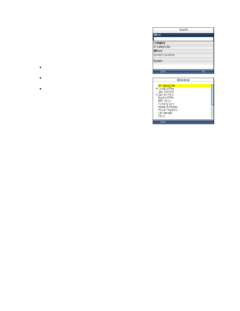 Business | Telenav for Cincinnati Bell Supported Devices: v5.5 Lite for Symbian phones User Manual | Page 18 / 59