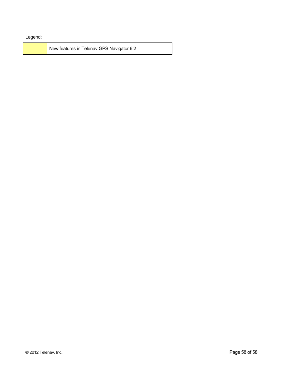 Telenav for Boost Mobile Supported Devices: v6.2 for BlackBerry User Manual | Page 58 / 58