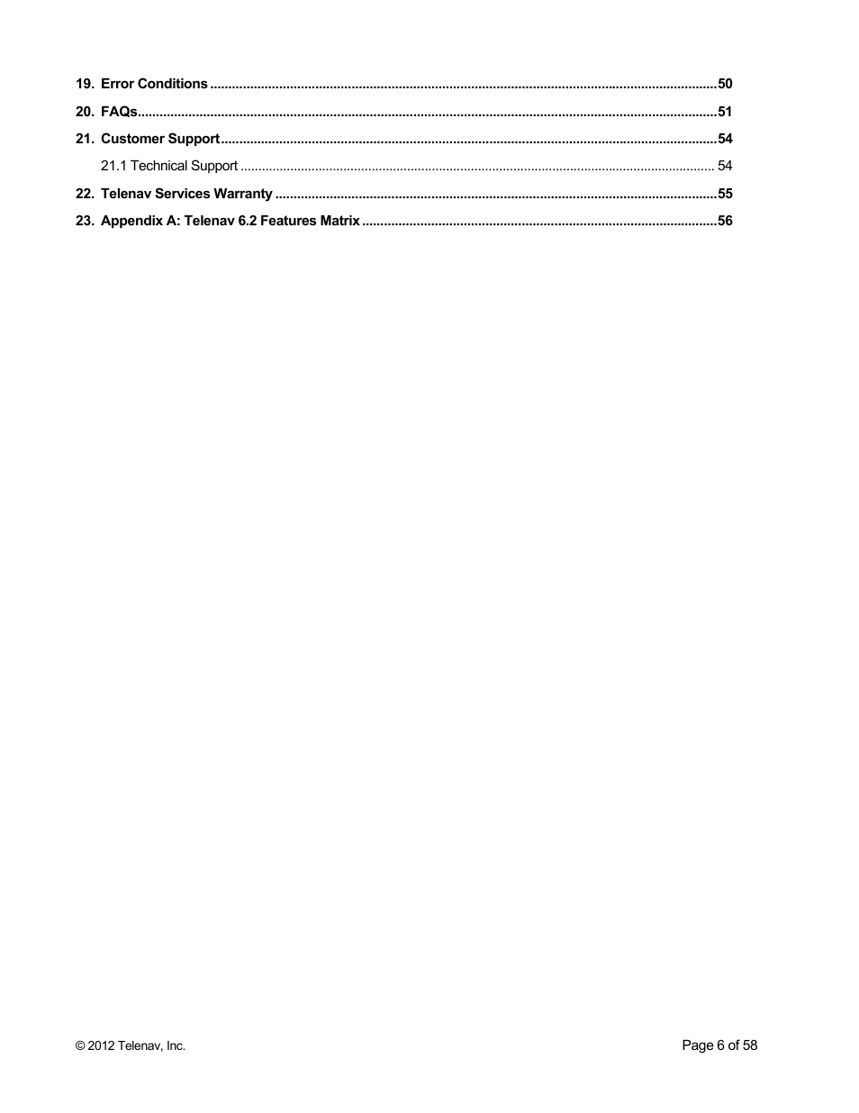 Telenav for Boost Mobile Supported Devices: v6.2 for BlackBerry User Manual | Page 6 / 58