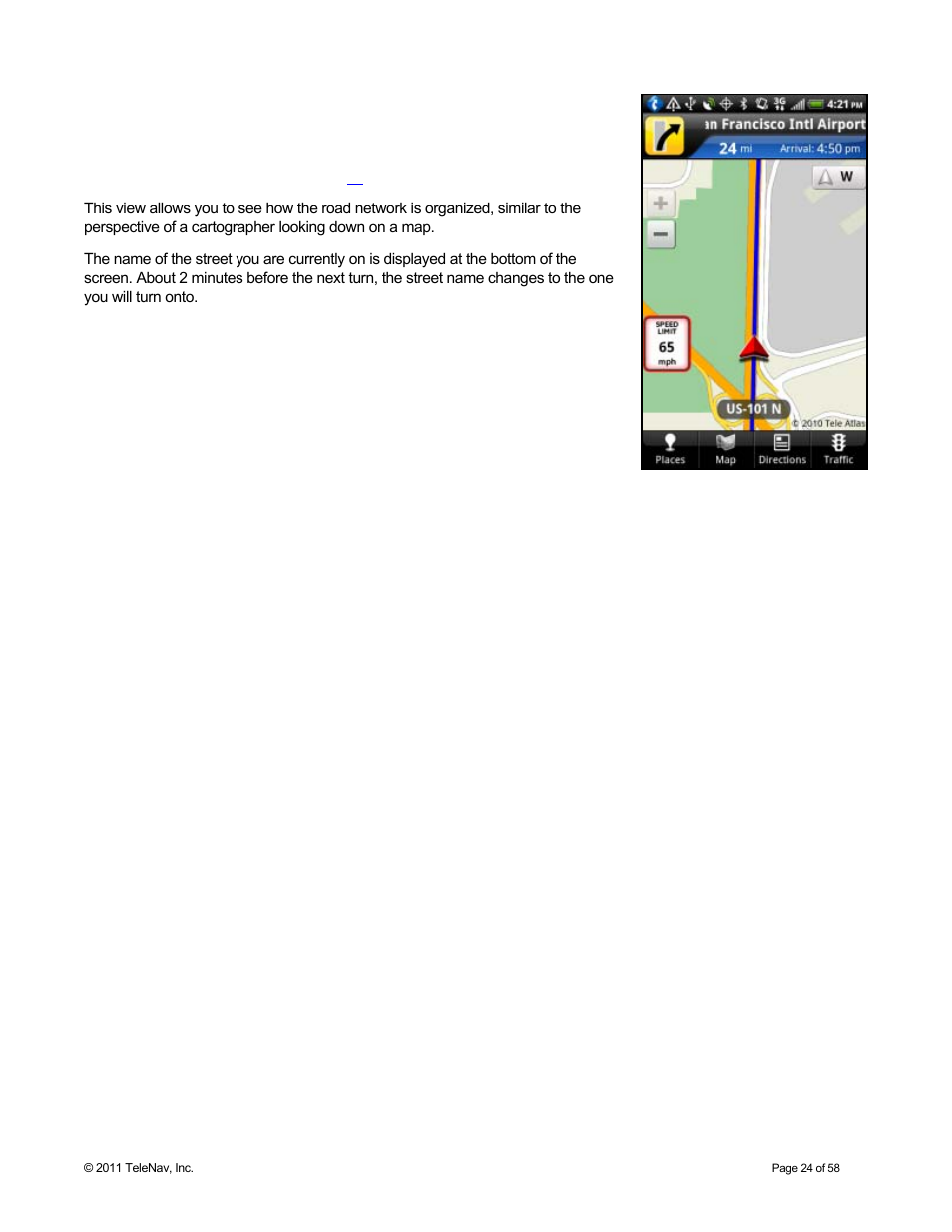 2d moving map | Telenav for Boost Mobile Supported Devices: v6.2 for Android User Manual | Page 24 / 58