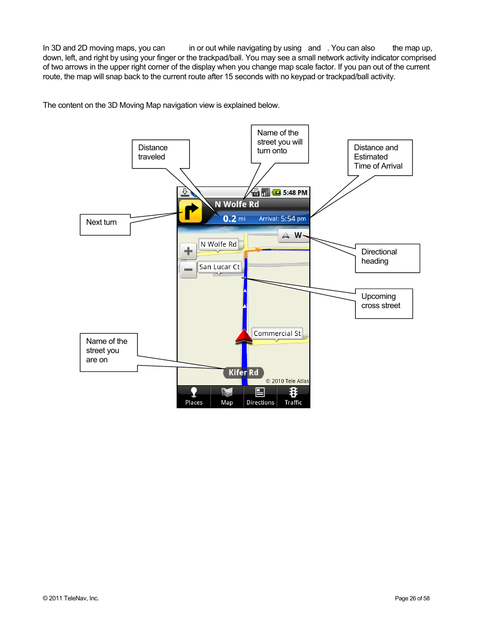 Telenav for Boost Mobile Supported Devices: v6.2 for Android User Manual | Page 26 / 58