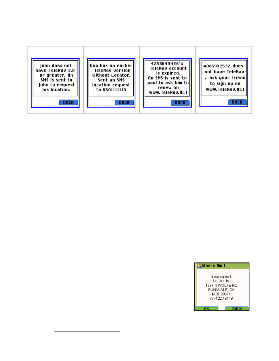 Where am i | Telenav for Boost Mobile Supported Devices: v3.7 for Motorola i285, i415, i455, 730, i830, i860 User Manual | Page 14 / 32