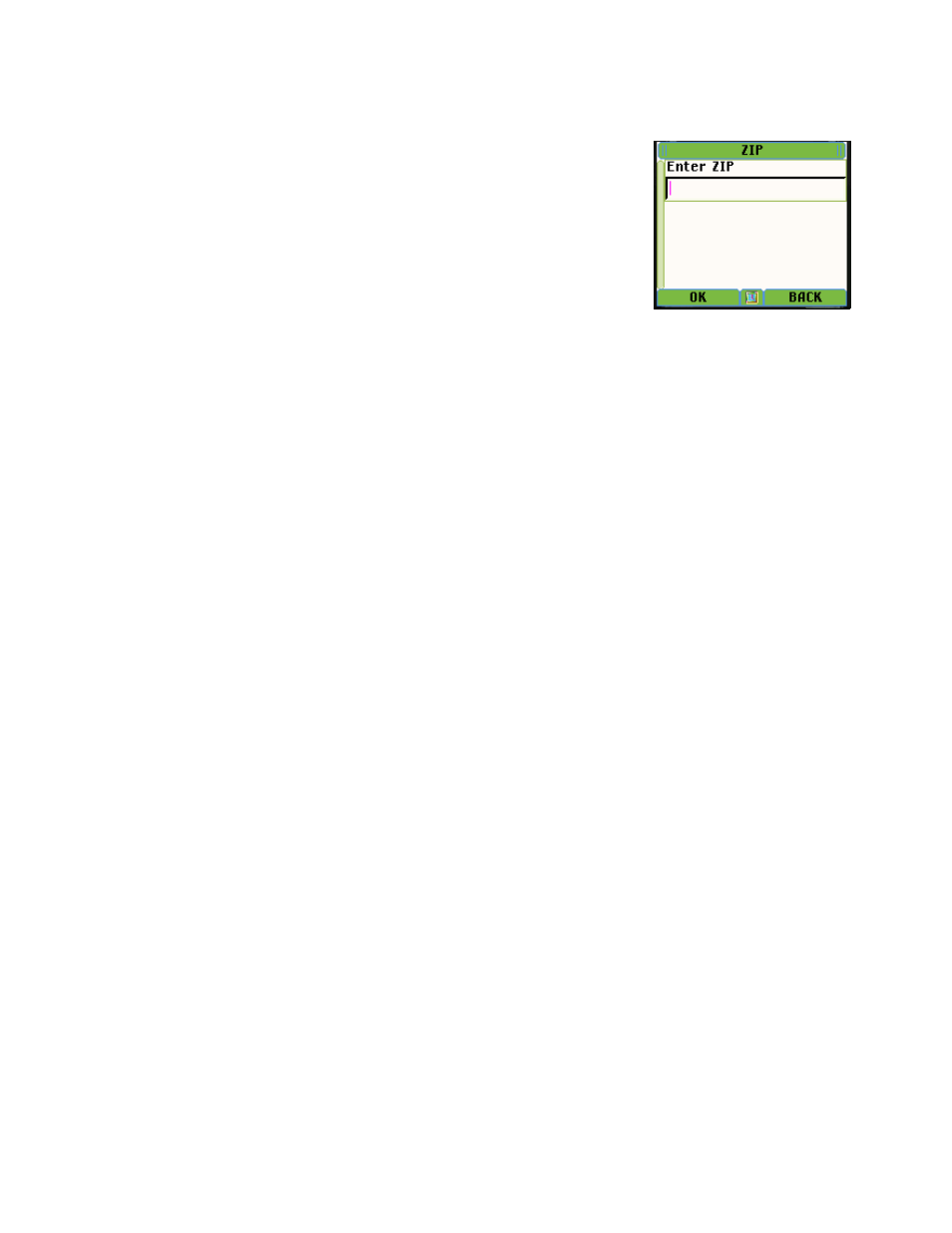 Zip code, Using biz finder to find an address, Using a waypoint as an address | Guidance instructions | Telenav for Boost Mobile Supported Devices: v3.7 for Motorola i285, i415, i455, 730, i830, i860 User Manual | Page 26 / 32