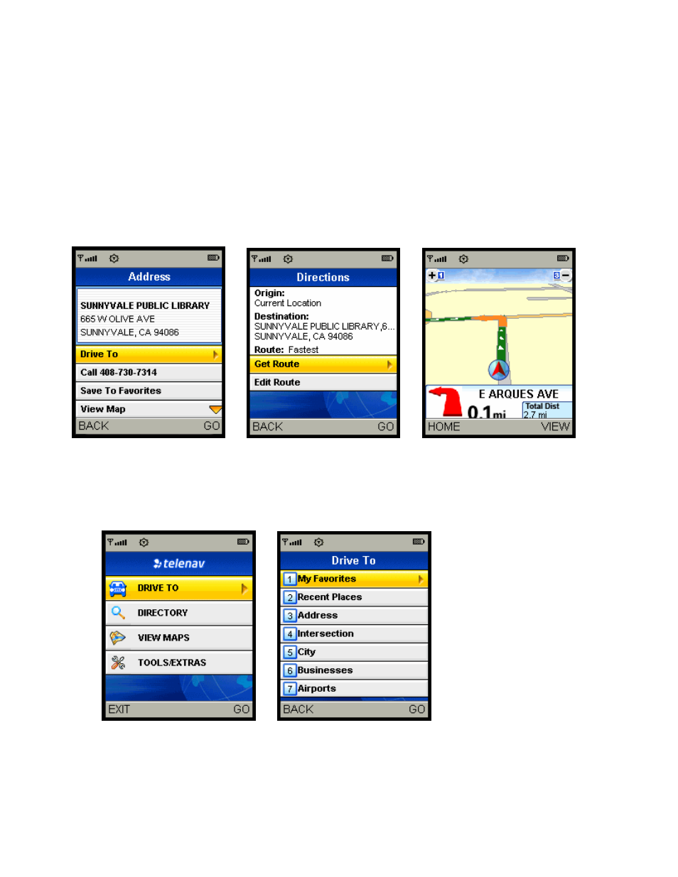Get driving directions (drive to), Ge 11) | Telenav for Alltel Supported Devices: v5.0 for Samsung u520 User Manual | Page 11 / 44