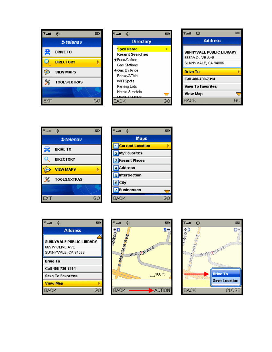 Telenav for Alltel Supported Devices: v5.0 for Samsung u520 User Manual | Page 12 / 44