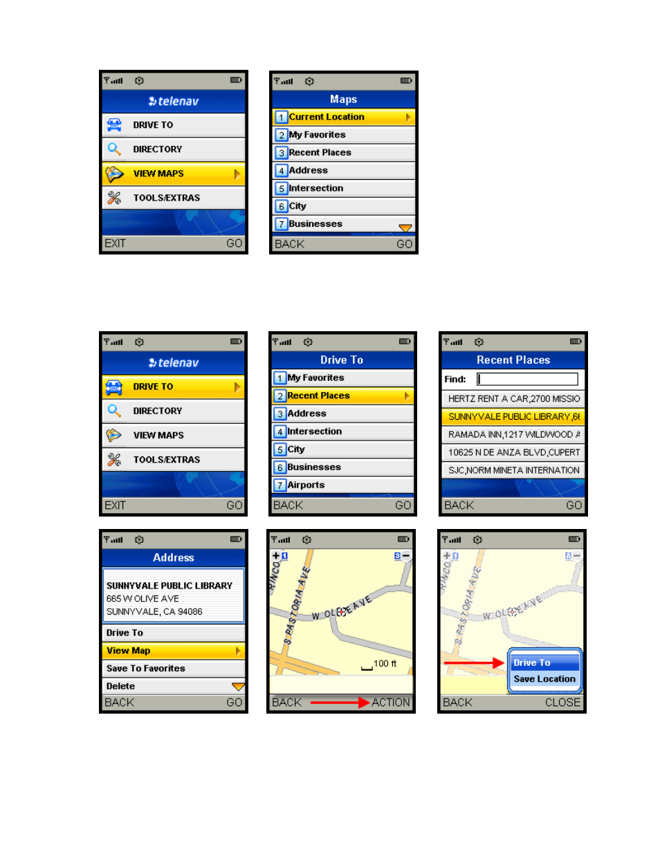 Telenav for Alltel Supported Devices: v5.0 for Samsung u520 User Manual | Page 30 / 44