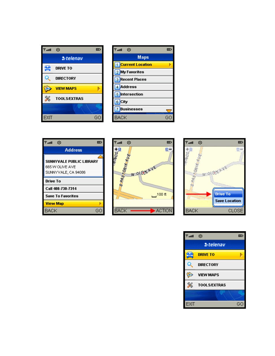 Telenav for Alltel Supported Devices: v5.0 for Samsung r510 User Manual | Page 13 / 45