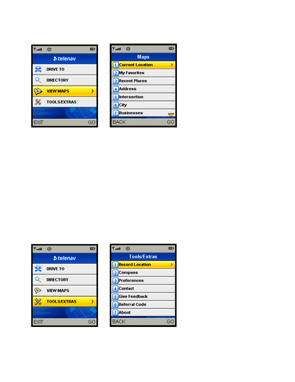 Telenav for Alltel Supported Devices: v5.0 for Samsung r510 User Manual | Page 37 / 45