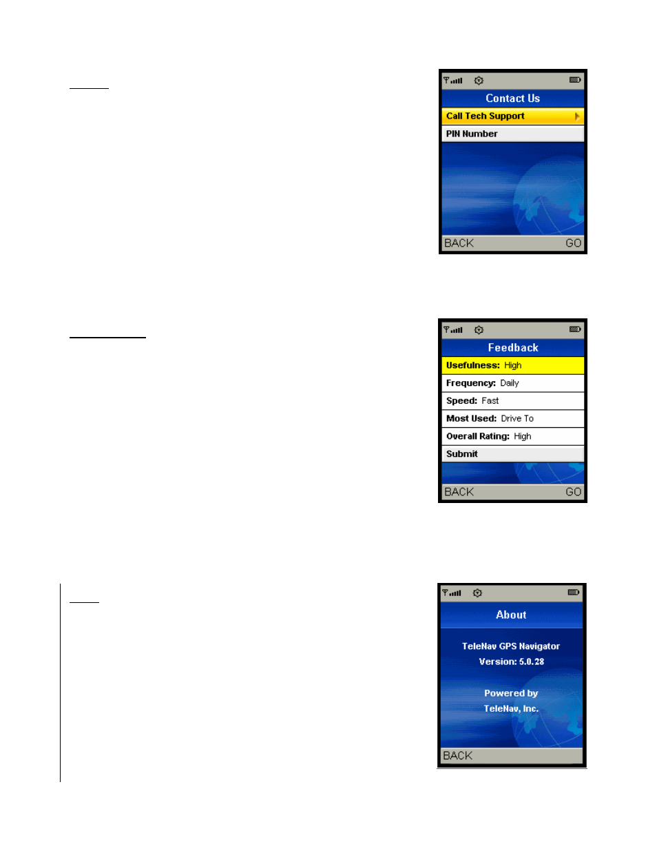 Telenav for Alltel Supported Devices: v5.0 for Samsung SCH-R500 Hue User Manual | Page 40 / 45