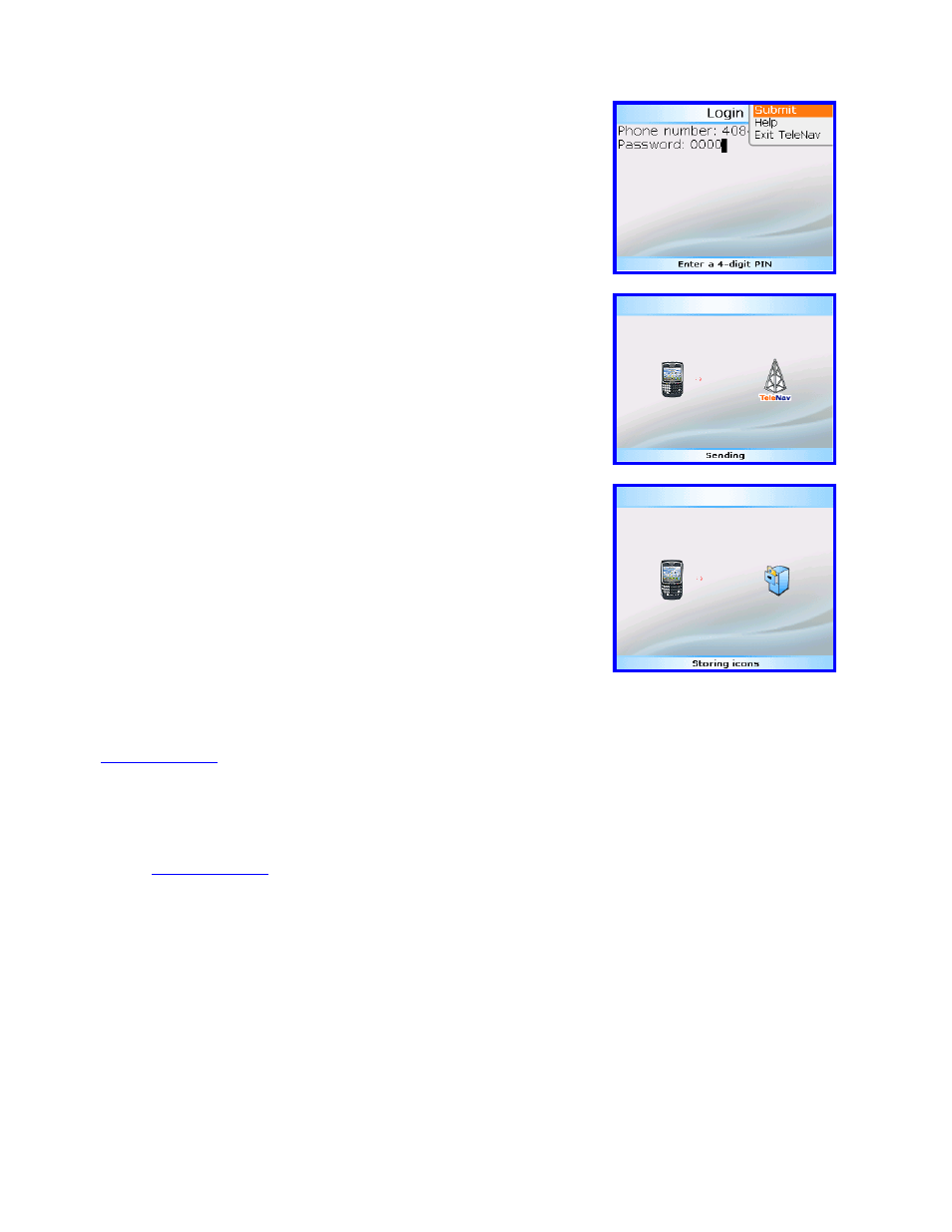 Telenav for Alltel Supported Devices: v4.7 for BlackBerry 8703 User Manual | Page 12 / 37