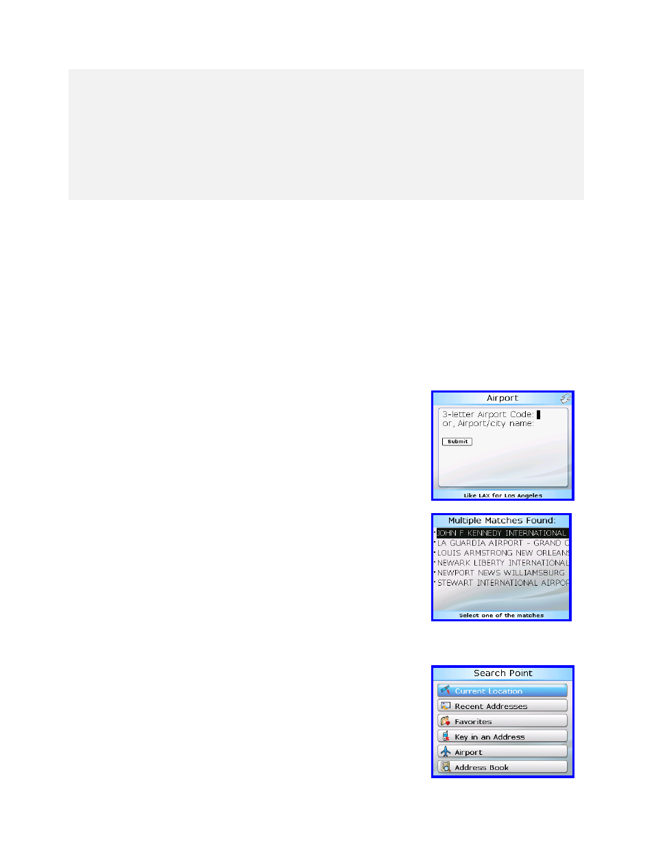 Using an airport as an address, Using biz finder to find a business address | Telenav for Alltel Supported Devices: v4.7 for BlackBerry 8703 User Manual | Page 15 / 37