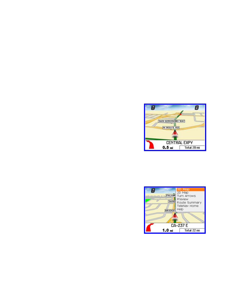 Gps origin refinement, Guidance instructions, 3d map view | Telenav for Alltel Supported Devices: v4.7 for BlackBerry 8703 User Manual | Page 18 / 37