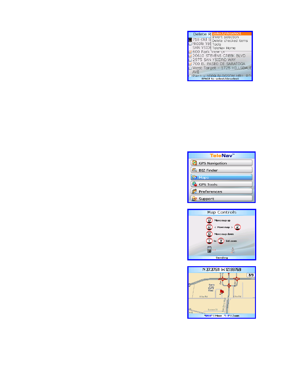Maps | Telenav for Alltel Supported Devices: v4.7 for BlackBerry 8703 User Manual | Page 28 / 37