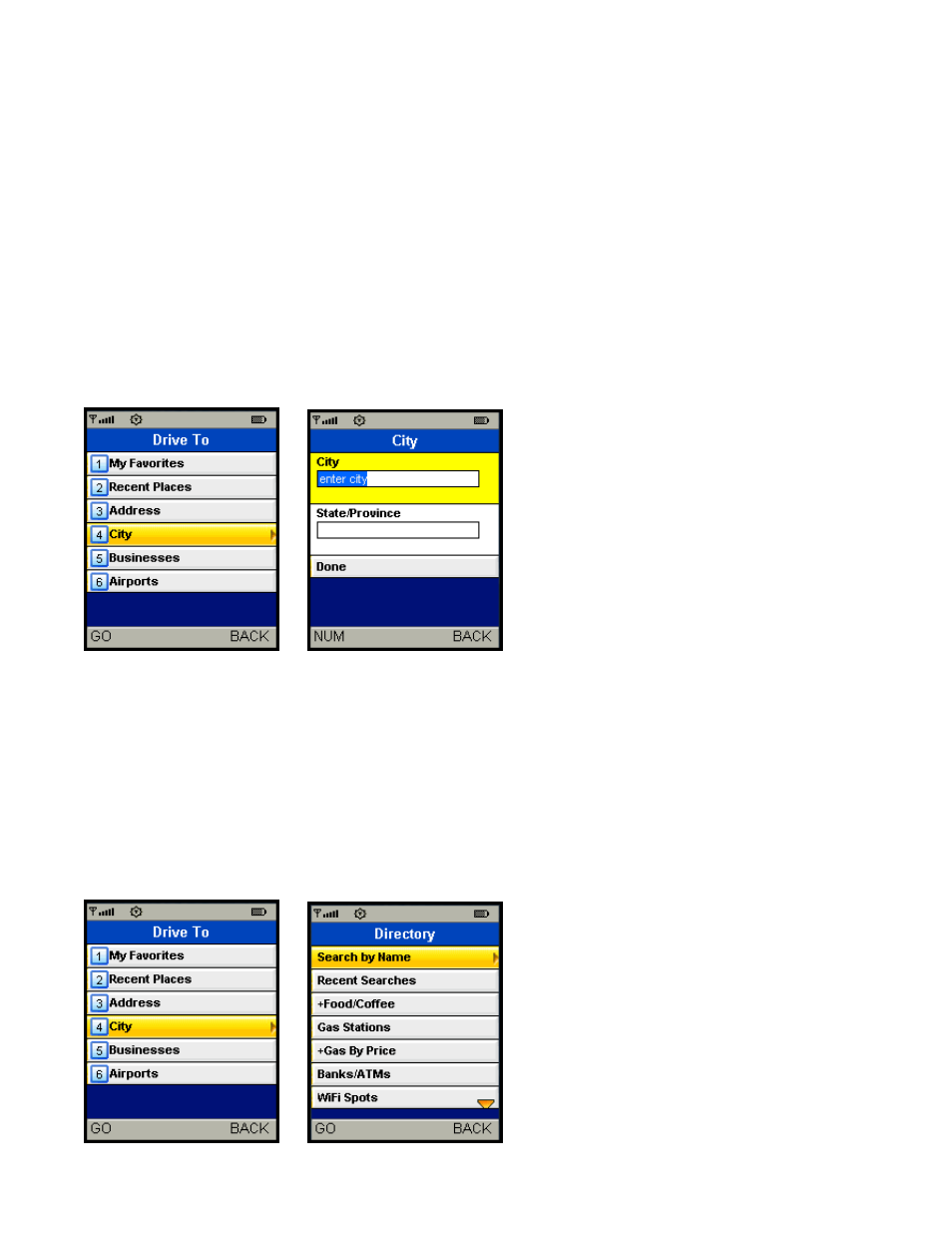 City, Businesses | Telenav for Nextel Supported Devices: v5.0 Lite for Motorola i9 User Manual | Page 21 / 36