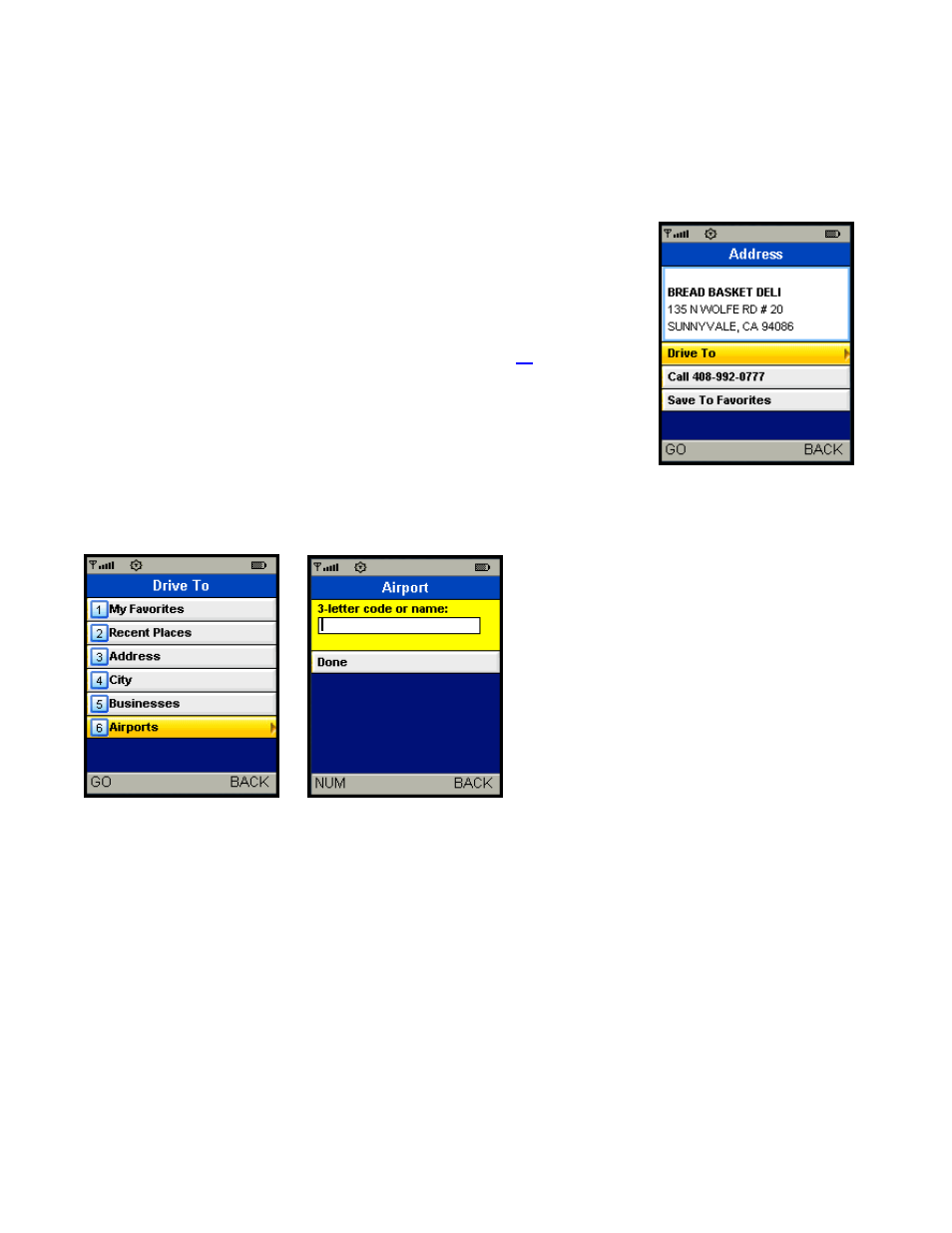 Airports | Telenav for Nextel Supported Devices: v5.0 Lite for Motorola i9 User Manual | Page 22 / 36