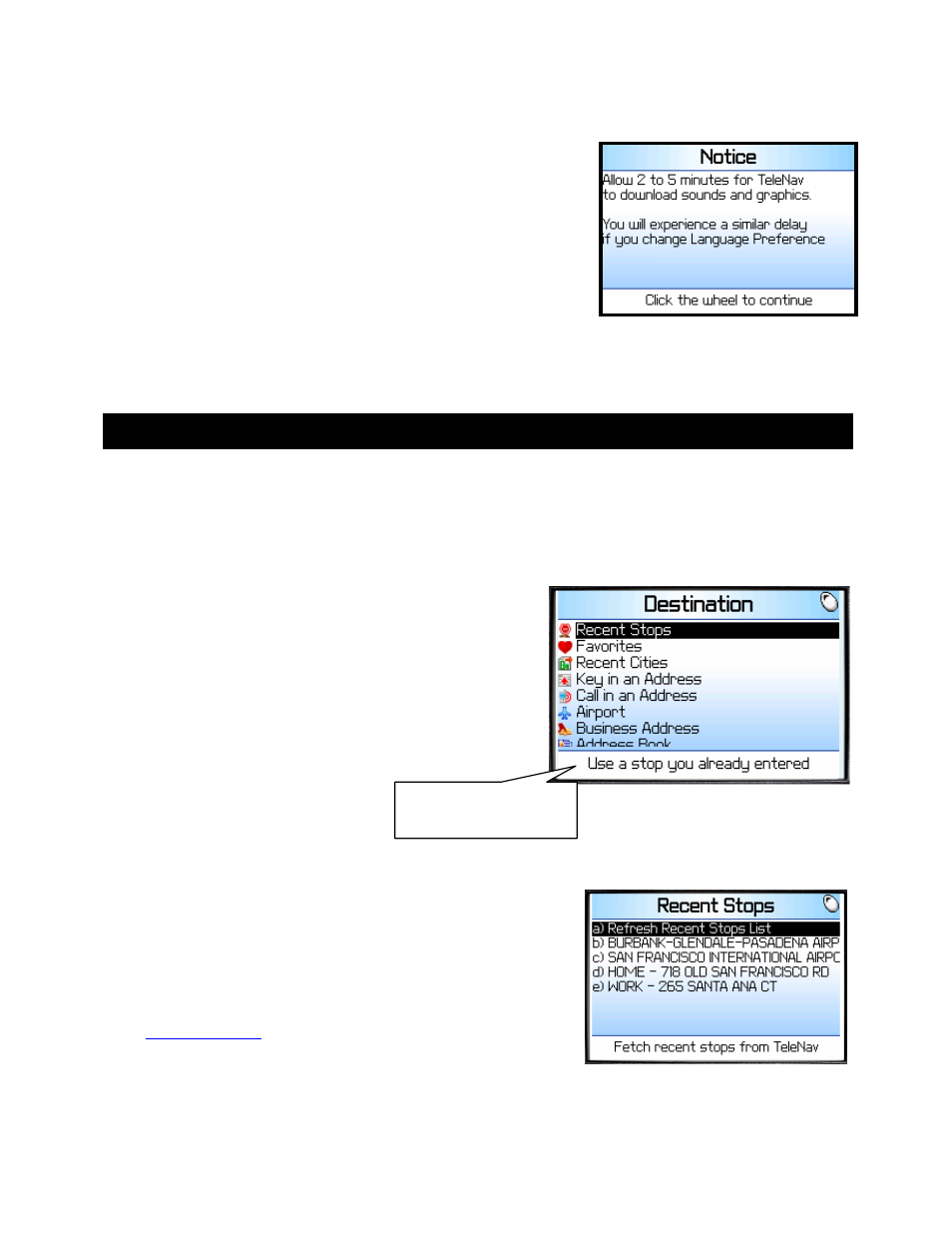 Telenav for Nextel Supported Devices: v4.1 for BlackBerry 7100i User Manual | Page 14 / 35