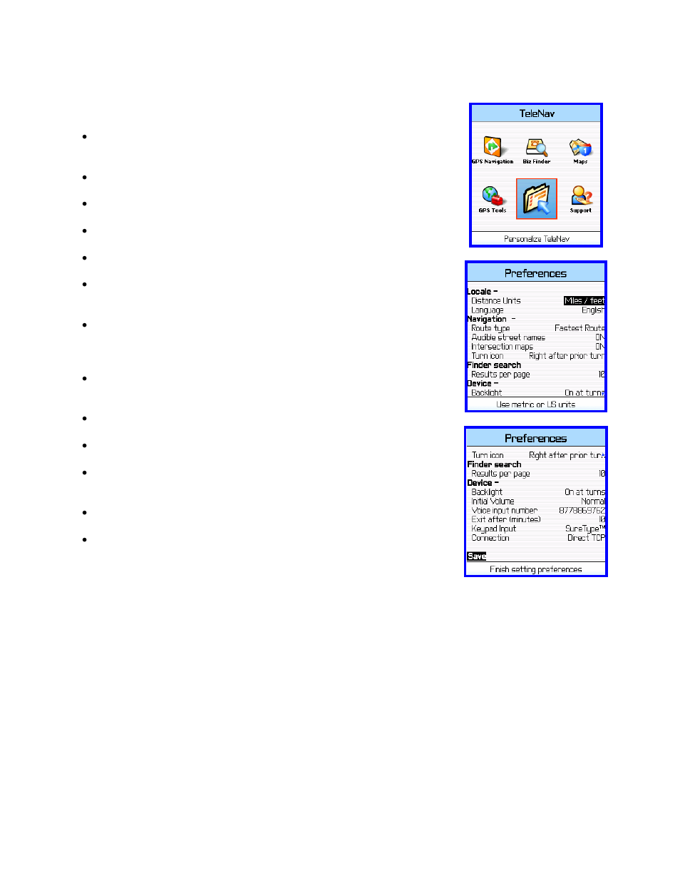 Telenav for Nextel Supported Devices: v4.1 for BlackBerry 7100i User Manual | Page 28 / 35