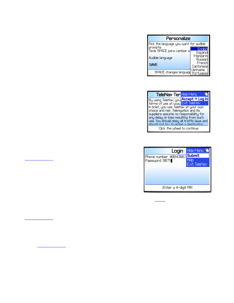 Telenav for Nextel Supported Devices: v4.0 for BlackBerry 7520 User Manual | Page 12 / 32