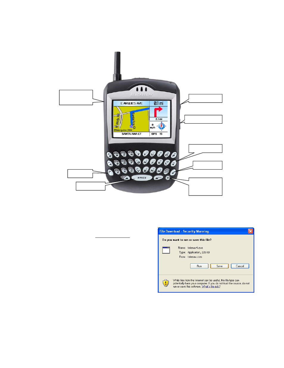 Telenav for Nextel Supported Devices: v4.0 for BlackBerry 7520 User Manual | Page 9 / 32