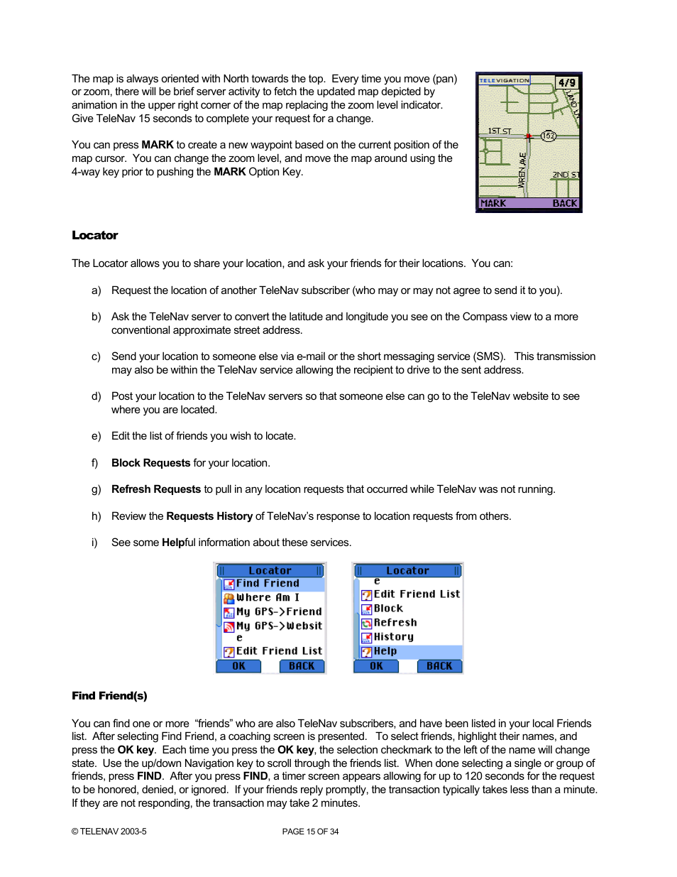 Telenav for Nextel Supported Devices: v3.0 for Motorola i860 User Manual | Page 15 / 34