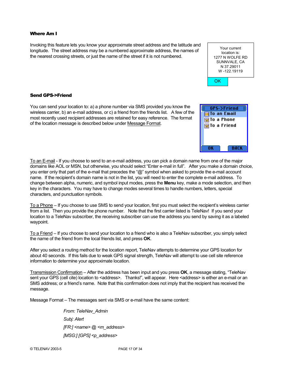 Telenav for Nextel Supported Devices: v3.0 for Motorola i860 User Manual | Page 17 / 34