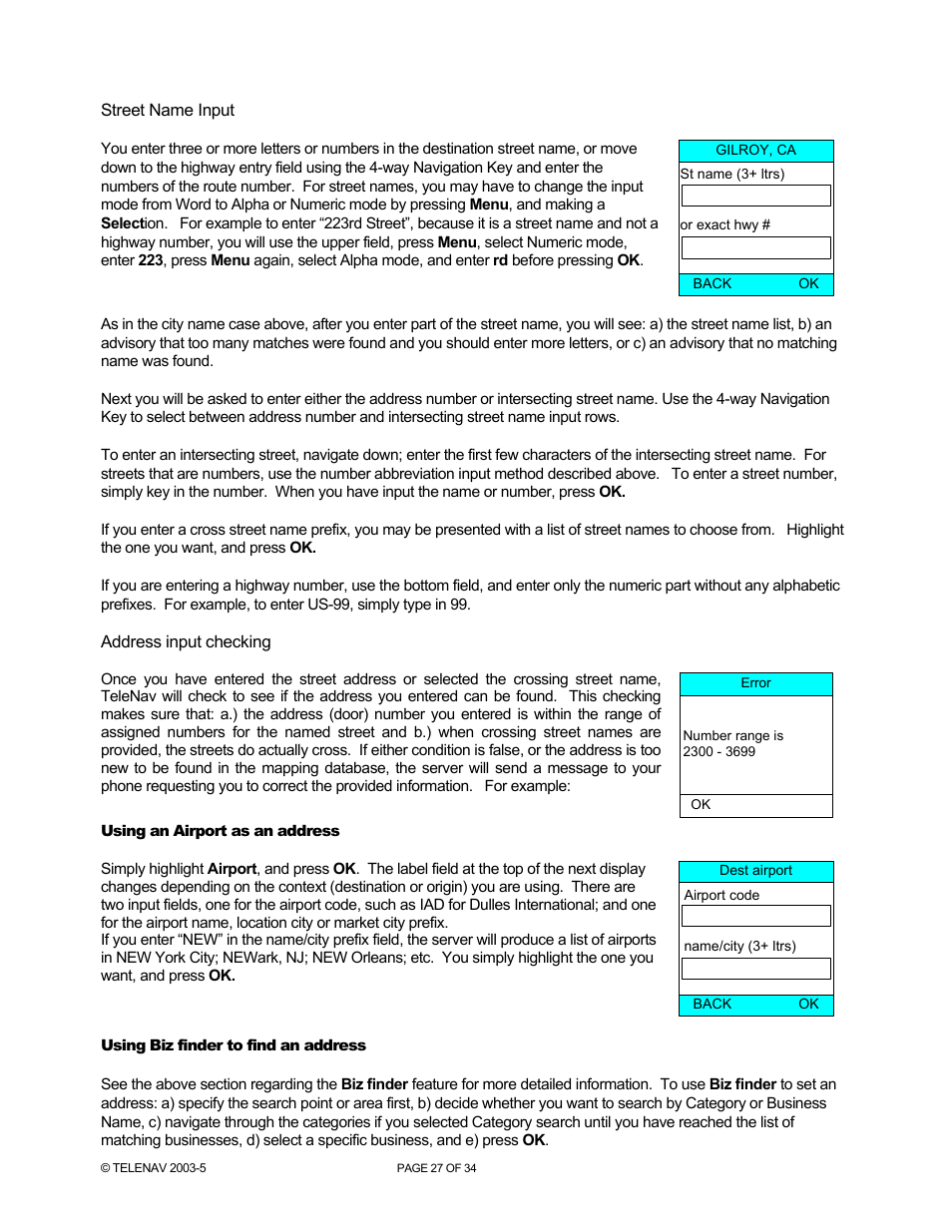Telenav for Nextel Supported Devices: v3.0 for Motorola i860 User Manual | Page 27 / 34