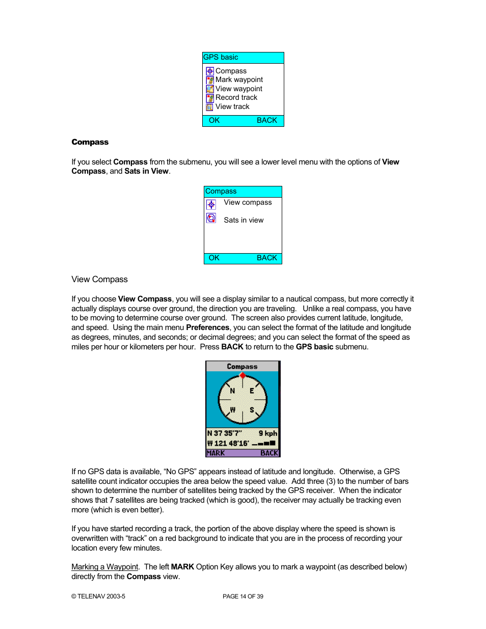 Telenav for Nextel Supported Devices: v2.2.5 for Motorola i830 User Manual | Page 14 / 39